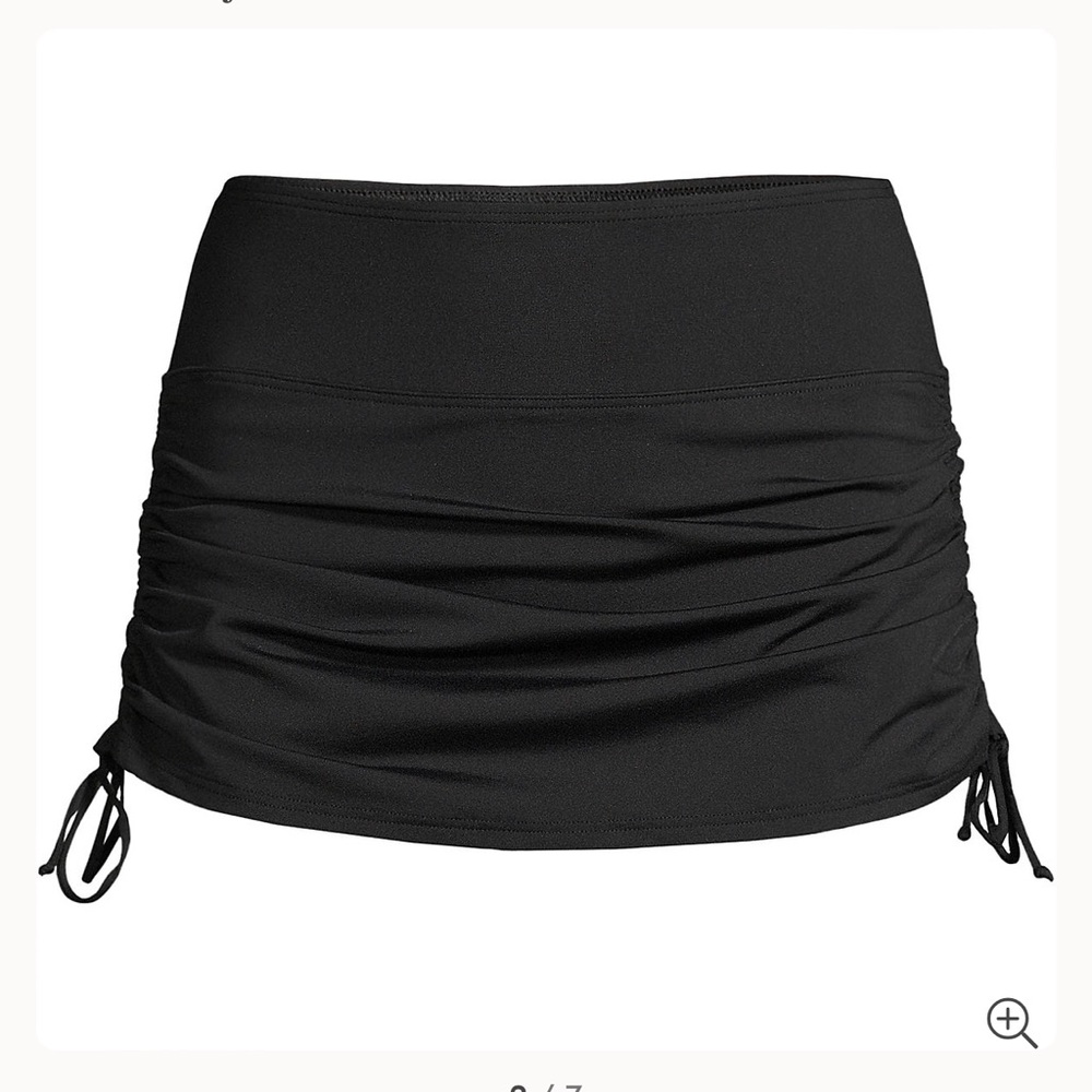 Lands’End Women's Tummy Control Adjustable Swim Skirt Swim Bottom NWOT